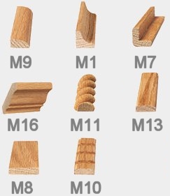 Maple Moldings  (8' length)